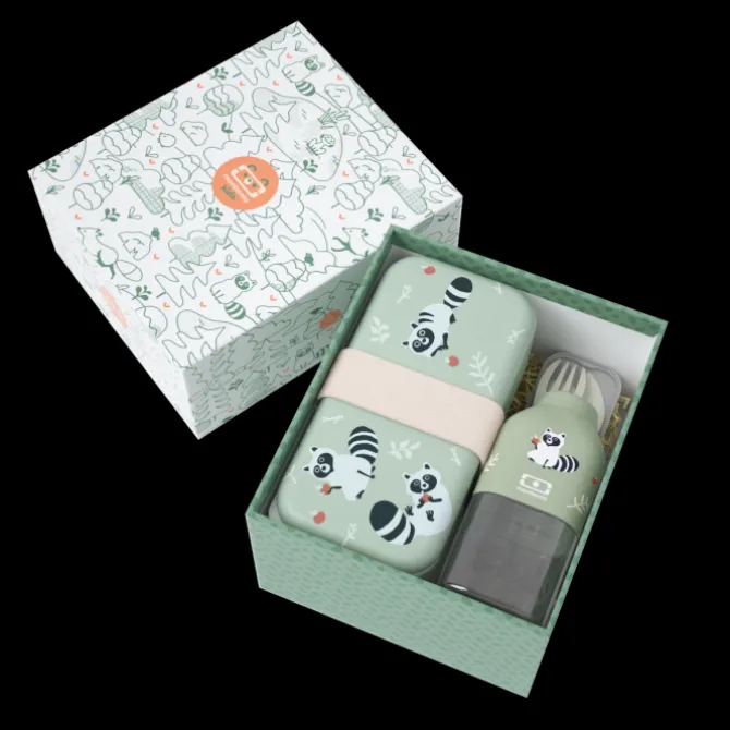 Coffret cadeau enfants MB Foodie vert Raccoon