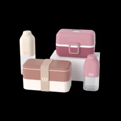 Set lunch box parent/enfant rose