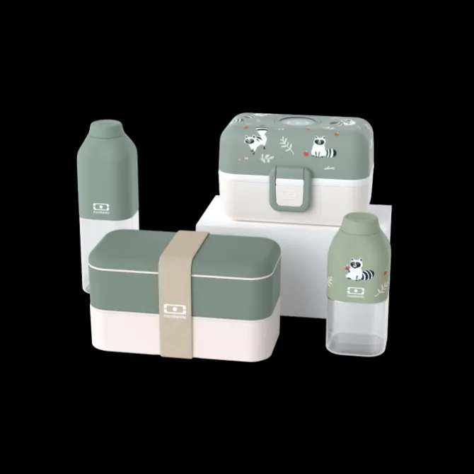 Set lunch box parent/enfant vert
