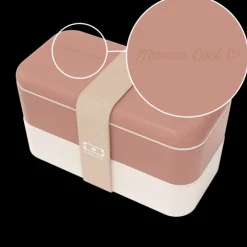 Set lunch box parent/enfant rose "Maman Cool/Mini Cool"